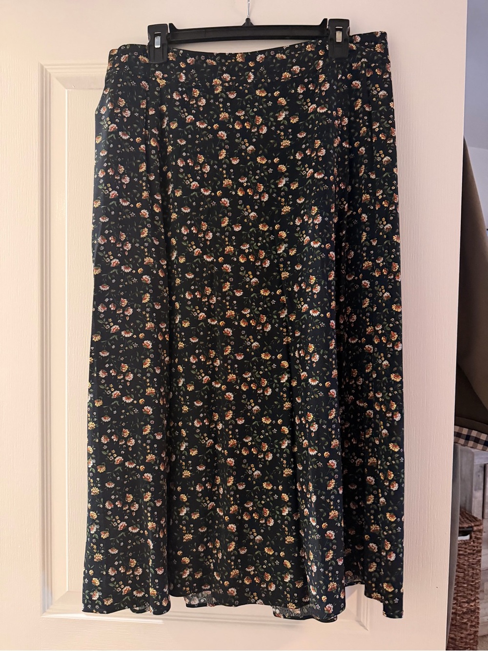 Sézane Tabata Skirt Navy Miranda Print: Sz 42/US 10